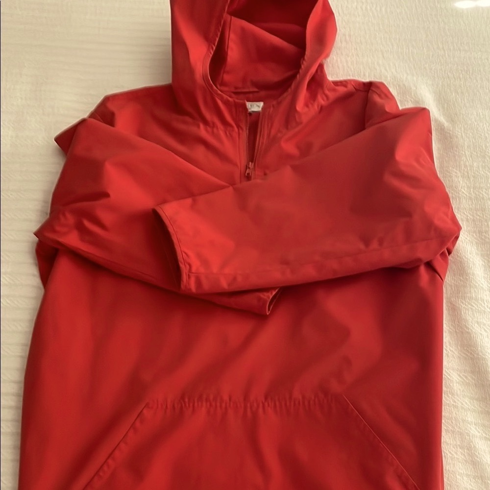 Women’s Red Rain Jacket With Hood Plus 3X - Picture 3 of 8